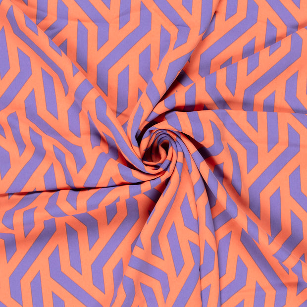 Twill Stretch fabric Coral 