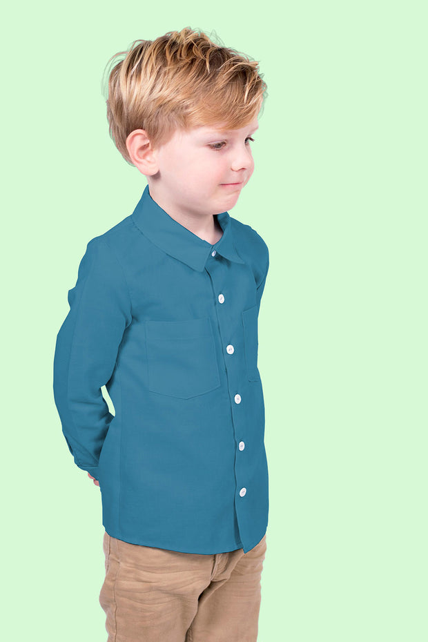 Bamboo Poplin fabric Unicolour Indigo
