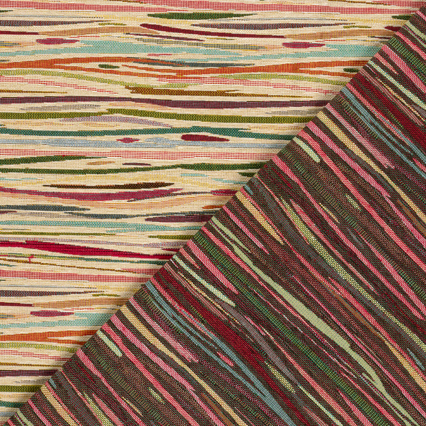 Gobelin tissu rayures jacquard 