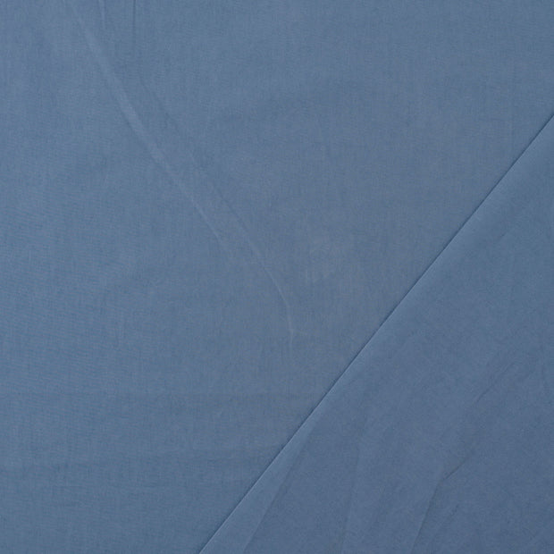 Popeline de Coton tissu Indigo Pré-lavé 