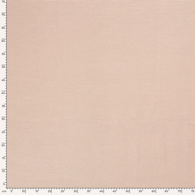 Ottoman jersey tissu Unicolore Saumon
