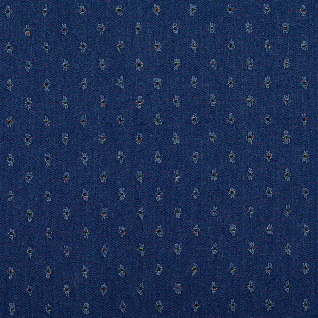 Jeans tissu rayures Indigo