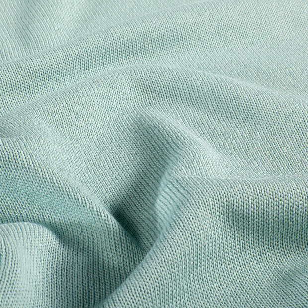 Heavy Knit fabric Unicolour Ice Blue