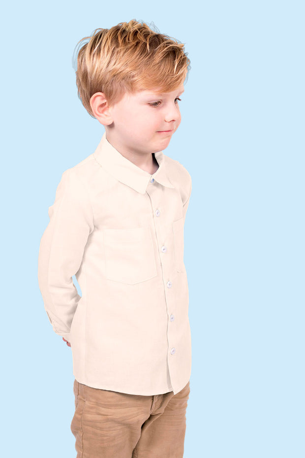 Cotton Poplin GOTS organic fabric Unicolour Off White