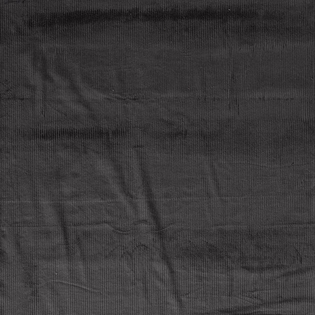 Velours Côtelé Stretch 6w tissu Gris foncé mat 