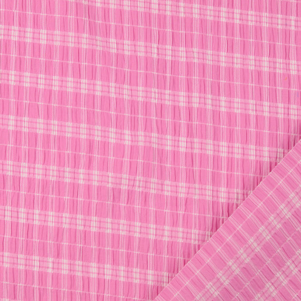 Seersucker fabric Checks yarn dyed 