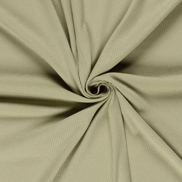 Rib Jersey fabric Olive Green 
