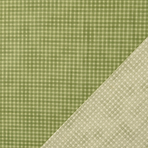 Popeline de Coton tissu Vert Olive 