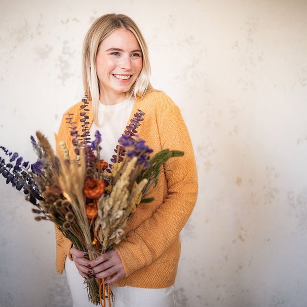 Heavy Knit tissu Ocre