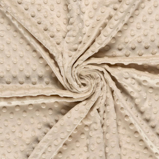 Minky tissu Beige 
