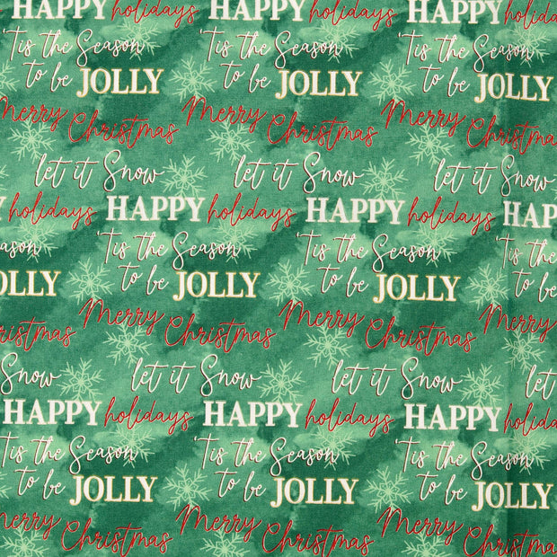 CO Popeline fabrik Weihnachten Dunkelgrün