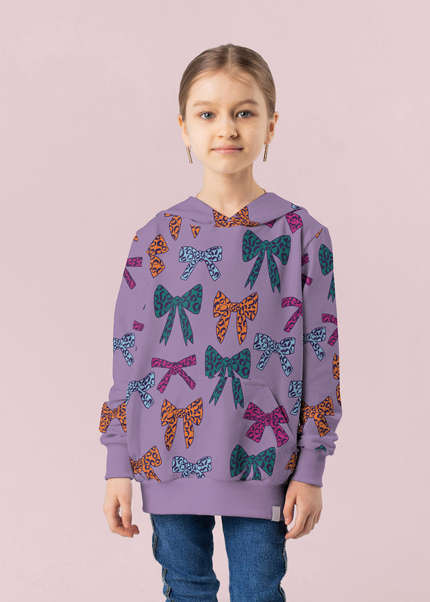 French Terry fabric Abstract Lila