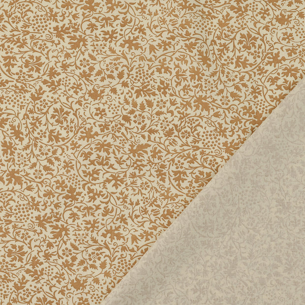 Baumwolle Popeline fabrik Beige bedruckt 