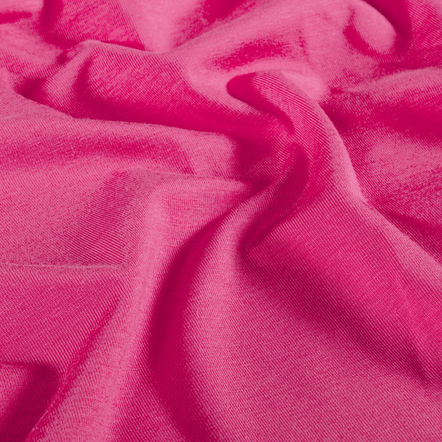 Bambus Jersey fabrik Uni Fuchsia