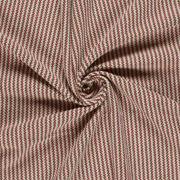 Jacquard fabric Bordeaux brushed 