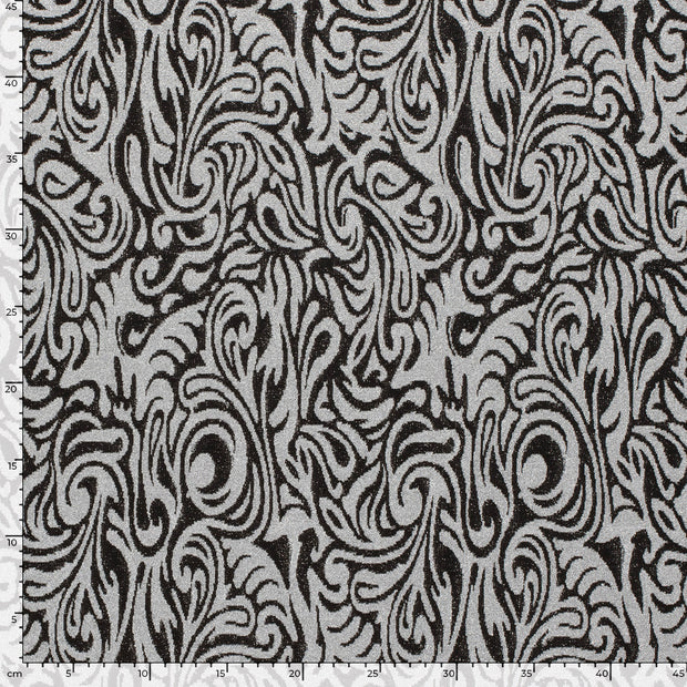 Jacquard tissu Abstrait Argent