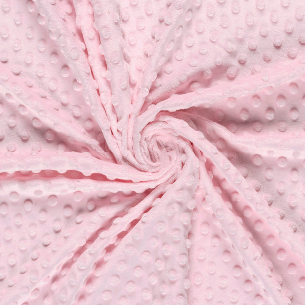 Minky tissu Rose clair 