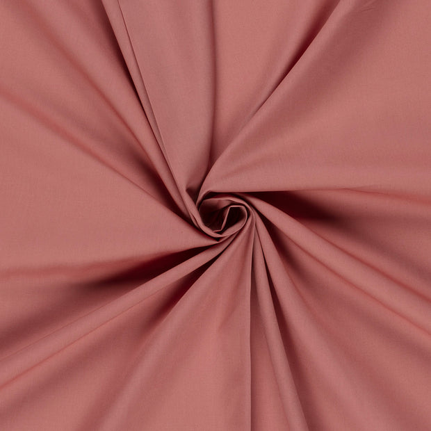 Cotton Poplin GOTS organic fabric Old Pink 