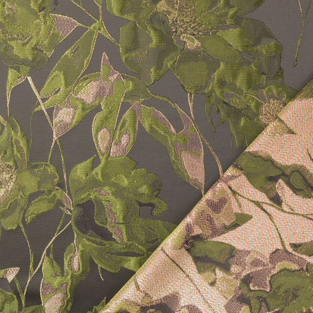 Jacquard fabric Olive Green 