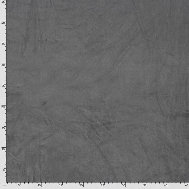 Supersoft Velvet fabrik Uni Dunkelgrau