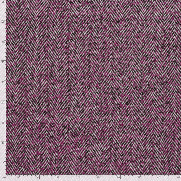 Jacquard fabrik Uni Violett