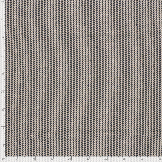 Jacquard fabric Stripes Indigo
