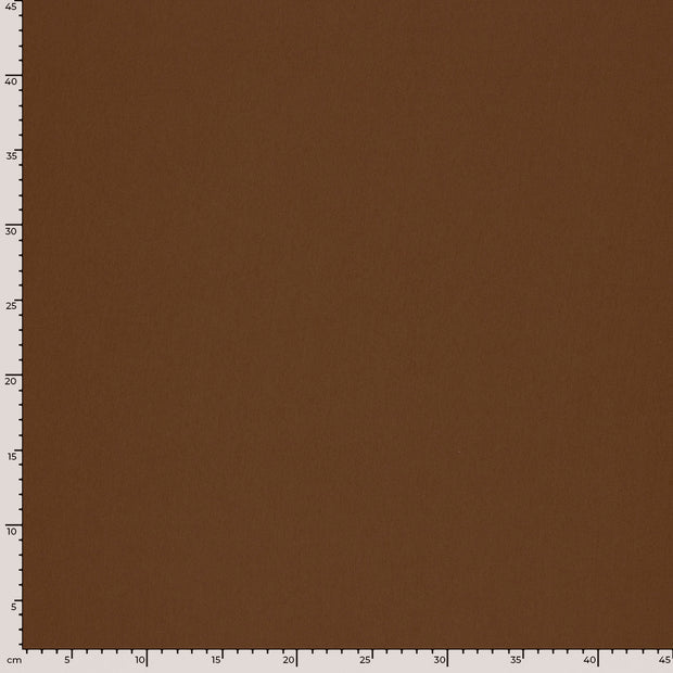Crêpe tissu Unicolore Marron