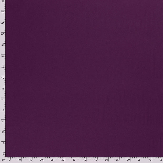 Jersey fabric Unicolour Aubergine