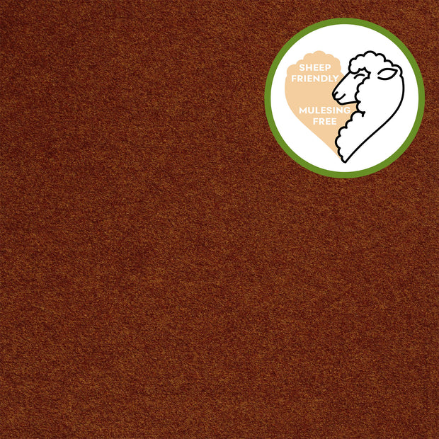 Walkloden fabrik Uni Kupfer