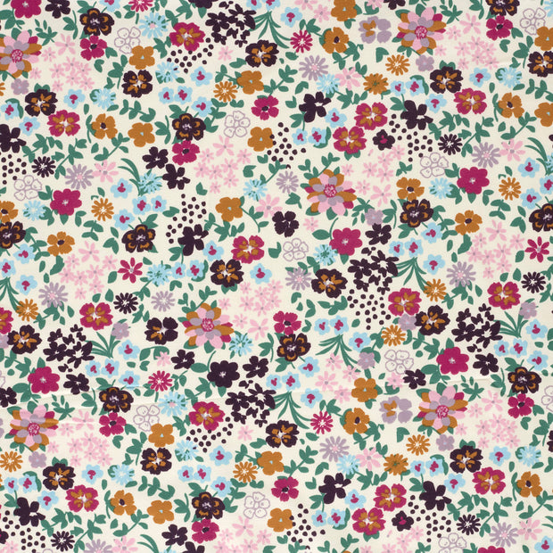 French Terry tissu Blanc cassé mat 