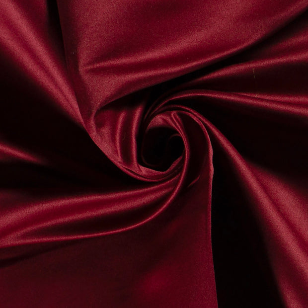 Satin Duchesse fabric Unicolour Bordeaux