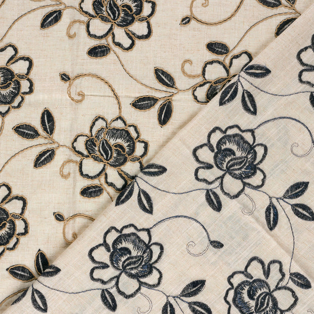  fabric Flowers embroidered 