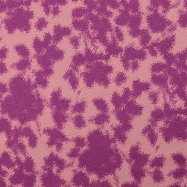 French Terry tissu camouflage vieux rose