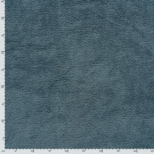 Sherpa Fleece fabrik Uni Stahlblau