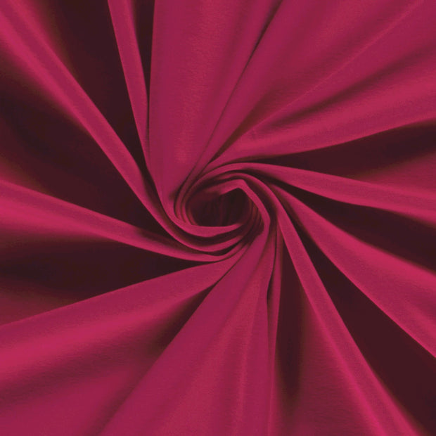 Jersey fabric Unicolour Raspberry