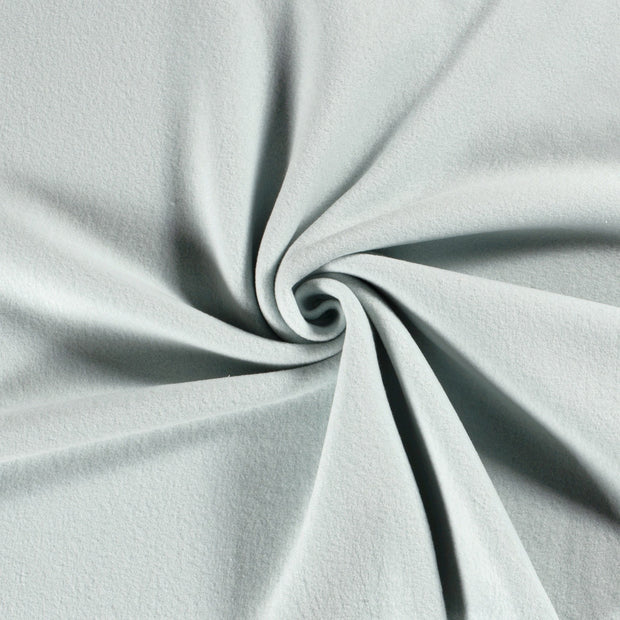 Cotton Fleece fabric Ice Blue brushed 