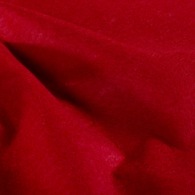 Felt fabric Unicolour Red
