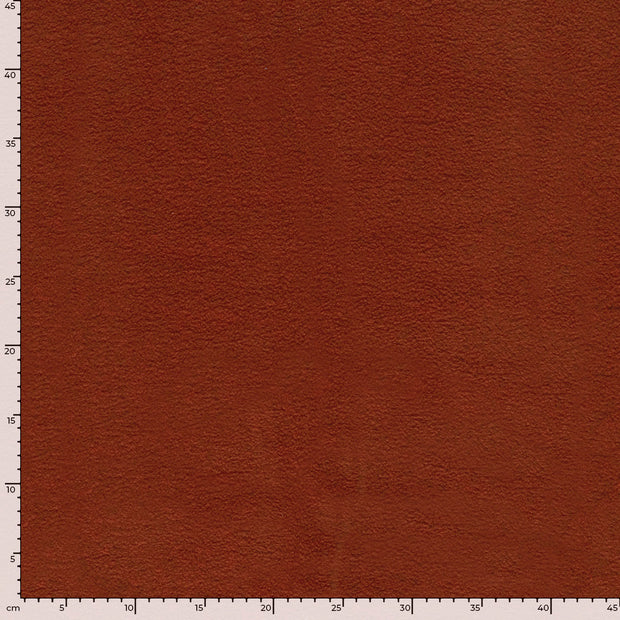 Fleece fabrik Melange Ziegel