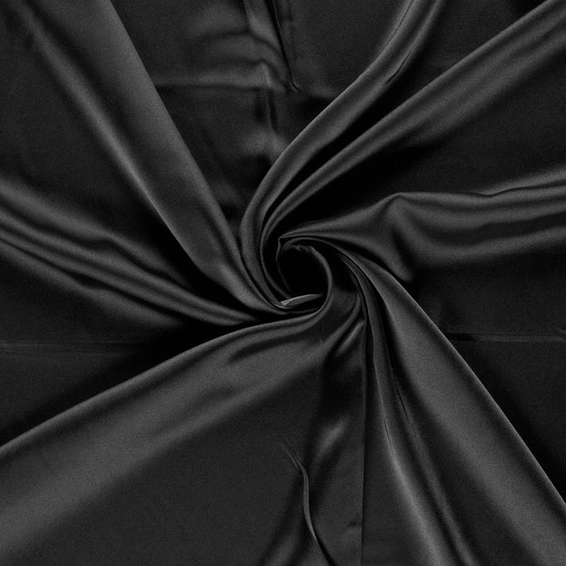 Satin fabric Black 