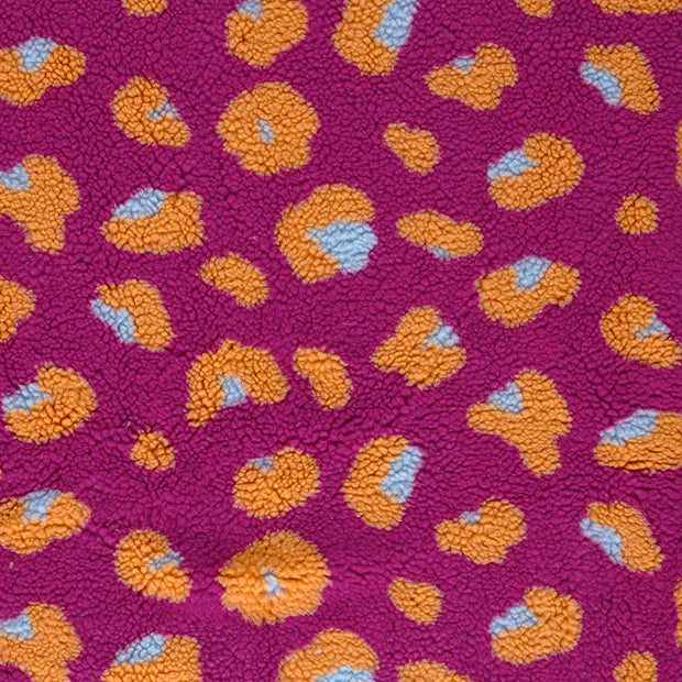 Sherpa Fleece fabric Fuchsia matte 