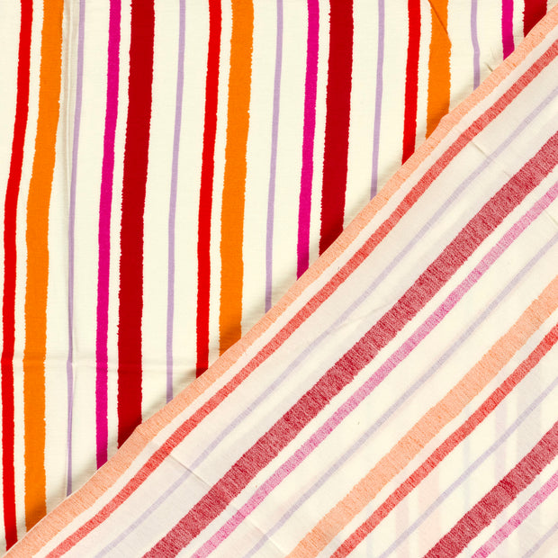 Viscose Nylon Crepe fabric Stripes printed 