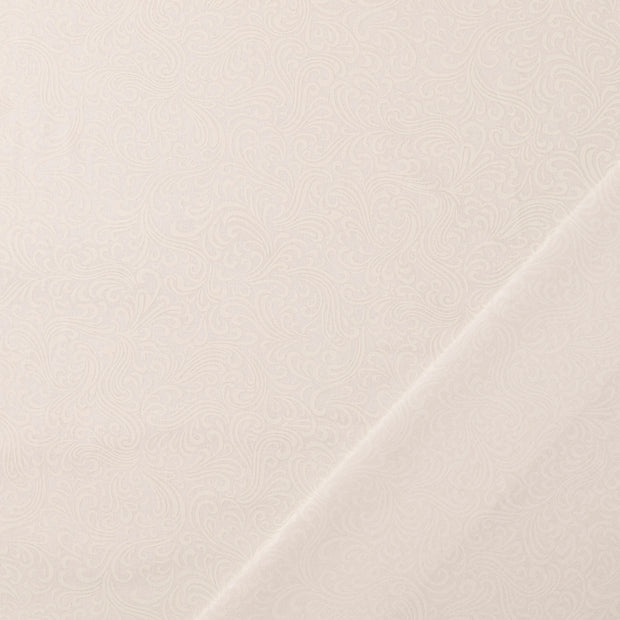 Popeline de Coton tissu Blanc 