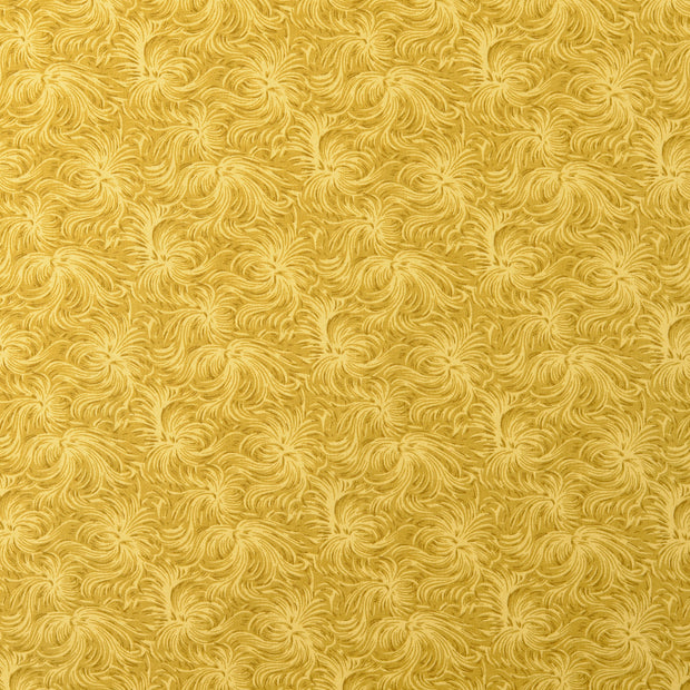 Popeline de Coton tissu camouflage Jaune
