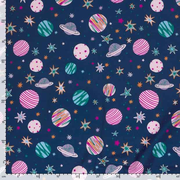 Softshell fabric Space Navy