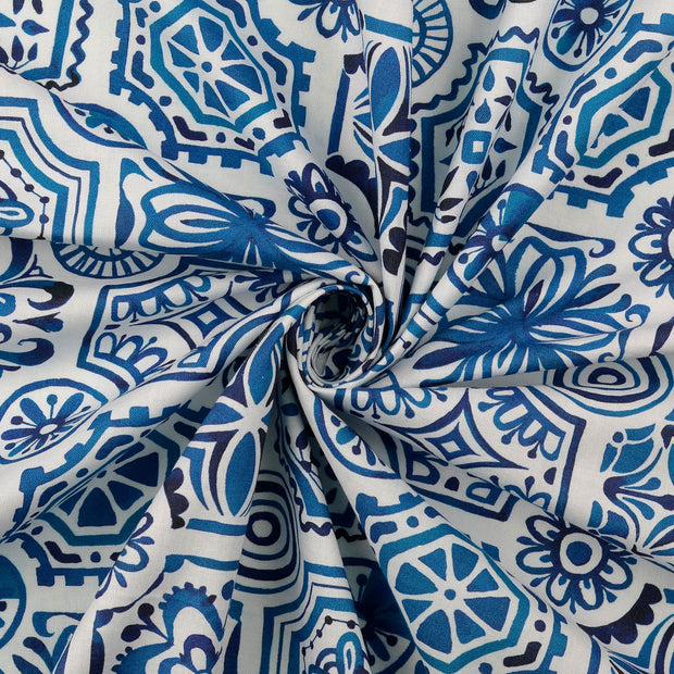 cretonne tissu Bleu Marine 