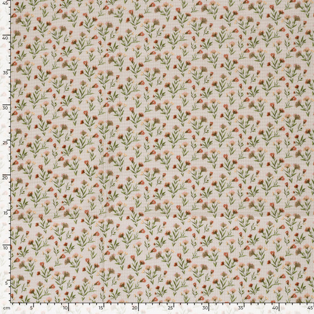 Waffelpiqué fabrik Beige