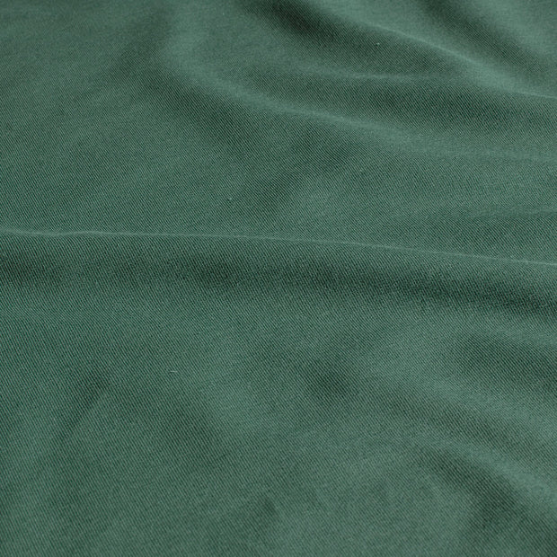 French Terry GOTS organic fabric Unicolour Dark Green