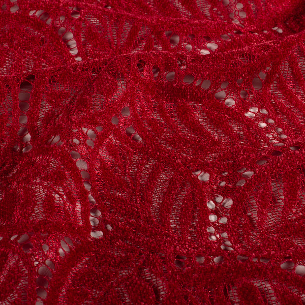 Chenille fabric Unicolour Dark Red
