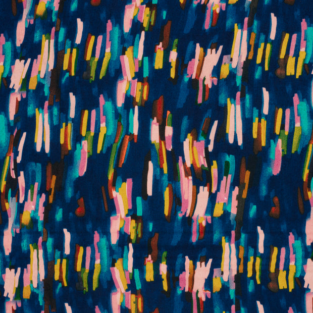 Satin Velvet tissu Indigo 