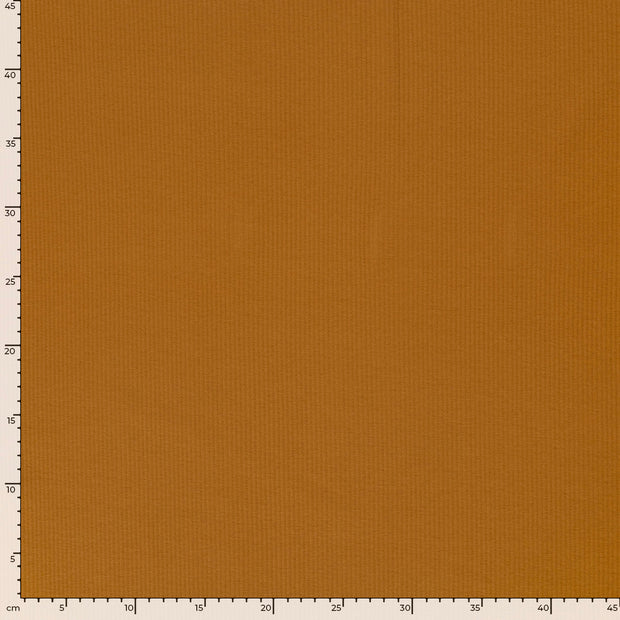 Rib Jersey fabric Unicolour Caramel